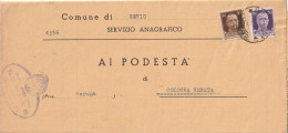 LETTERA 1944 RSI 30+50 TIMBRO ZEVIO (YK995 - Storia Postale