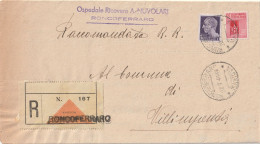 RACCOMANDATA 1944 RSI 1+20 MON DIST TIMBRO RONCOFERRARO (YK988 - Marcophilia