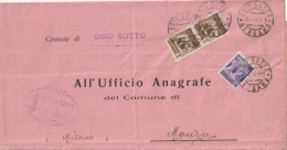 LETTERA 1944 RSI C.50+2X5 MON DIST TIMBRO OSIO SOTTO BERGAMO (YK969 - Marcophilia