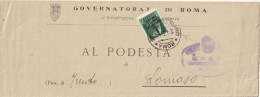 LETTERA 1944 RSI C.25 SS TIMBRO ROMA-GOVERNATORATO (YK959 - Marcofilía