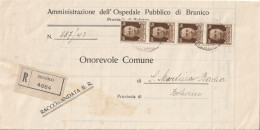 RACCOMANDATA 1944 RSI 4X30 TIMBRO BRUNICO BOLZANO (YK955 - Poststempel