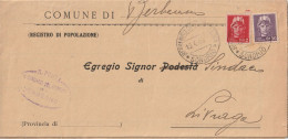 LETTERA 1946 LUOGOTENENZA L.2 +50 C TIMBRO LIVRAGA MILANO (YK914 - Marcophilia