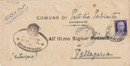 LETTERA 1945 LUOGOTENENZA C.50 TIMBRO NAPOLI PALLAGORIO CATANZARO (YK767 - Marcofilía