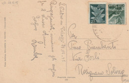 CARTOLINA 1945 LUOGOTENENZA L.1+25 PA REG (YK757 - Marcofilía