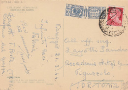 CARTOLINA 1944 RSI C.20+PACCHI C.10 TIMBRO VIAREGGIO LUCCA (YK596 - Poststempel