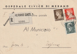 RACCOMANDATA 1944 RSI 1,75+15+10 TIMBRO MERANO TRENTO (YK552 - Marcophilia