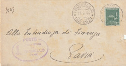 LETTERA 1944 RSI C.25 MON DIST TIMBRO TROMELLO PAVIA (YK546 - Storia Postale