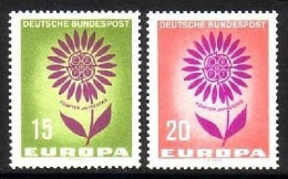 DEUTSCHLAND MI-NR. 445-446 POSTFRISCH(MINT) EUROPA 1964 STILISIERTE BLUME - 1964