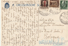 CARTOLINA POSTALE 1944 RSI 25 SS+30 SS+5 TIMBRO ROVIGO (YK503 - Storia Postale