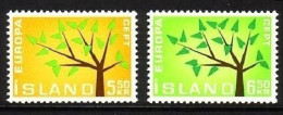 100 X ISLAND MI-NR. 364-365 POSTFRISCH(MINT) EUROPA 1962 BAUM - Neufs
