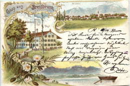 Gruss Aus Breitbrunn Am Chiemsee - Litho - Rosenheim