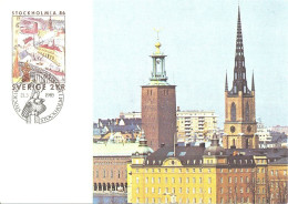 SWEDEN. MAXICARD. STOCKHOLMIA. 1986 - Maximumkarten (MC)