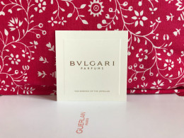 Bulgari - Carte Générique Blanche - Modern (ab 1961)