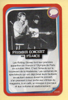 Carte Rolling Stones N° 24/46 / Premier Concert En France / Carrefour Market / Année 2012 - Autres & Non Classés