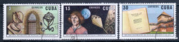 Cuba 1973 Mi# 1874-1876 Used - 500th Anniv. Of The Birth Of Nicolaus Copernicus / Space - América Del Norte