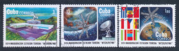 Cuba 1974 Mi# 2015-2017 Used - Intersputnik Earth Station Opening / Space - América Del Norte