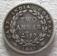 East India Company 2 Annas 1841, En Argent KM# 460 - India