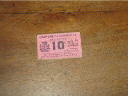 BON De 10 Centimes Chambre De Commerce De FOIX    6 Cmx 3,5 Cm  1920 - Cámara De Comercio