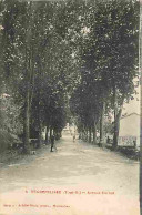 82 - Nègrepelisse - Avenue Carnot - Animée - Correspondance - Oblitération Ronde De 1923 - CPA - Voir Scans Recto-Verso - Negrepelisse