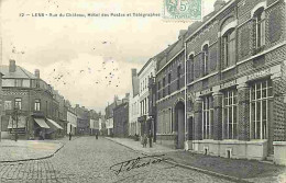 62 - Lens - Rue Du Château - Hotel Des Postes Et Télégraphes - Animé - Ecrite En 1906 - CPA - Voir Scans Recto-Verso - Lens