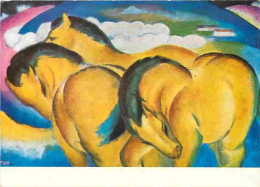 Art - Peinture - Franz Marc - Chevaux Jaunes - CPM - Voir Scans Recto-Verso - Pintura & Cuadros