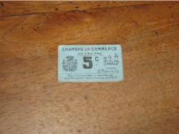 BON De 5 Centimes Chambre De Commerce De FOIX    6 Cmx 3,5 Cm  1920 - Cámara De Comercio