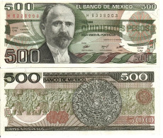 Mexico  P-79a  500 Pesos  1983  UNC - Mexique