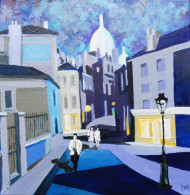 Epreuve Reproduction Giclée 2/10 " Montmartre N°2" Par Koen De Weerdt - Zeichnungen