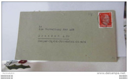 OPD: Orts-Brief Mit 8 Pf Hitler Als Sächs. Schwärzung Vom 15.6.45 Knr: AP 786 II - Covers & Documents