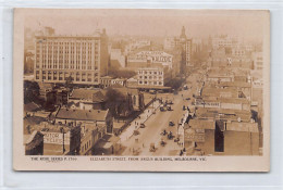 MELBOURNE (VIC) Elizabeth Street, From Argus Building - SEE SCANS FOR CONDITION - Publ. The Rose Series 1700 - Melbourne