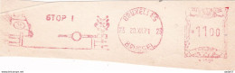 Belgium Belgie Meter Cut Flaggenstempel STOP ! 1971 - Trains