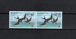 Barbuda 1975 Space Apollo-Soyuz Set Of 2 With Overprint MNH - America Del Nord