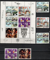 Barbuda 1977 Space, Special Events, Zeppelin, Aviation, Rubens, Silver Jubilee Set Of 20 + S/s MNH - América Del Norte