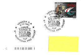 ITALIA ITALY - 1994 VENEZIA Venice Marathon 9^ Maratona Pro UNICEF Su Busta Viaggiata - 9432 - 1991-00: Poststempel