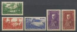 MONACO 1937 N° 135/139 * Neufs MH Infime Trace Signés Roumet TTB Jardins Principauté Exotiques Monte Carlo Louis II - Unused Stamps