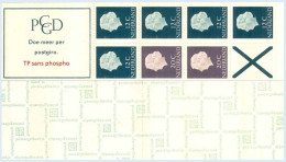 PAYS-BAS NEDERLAND 1967 - Carnet / Booklet / MH Sans Indice - 1 G Juliana Sans Phospho - YT C 600AbA / MI MH 7x - Carnets Et Roulettes