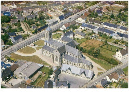 50.BRICQUEBEC.n°30825.VUE GENERALE AERIENNE.CPSM - Bricquebec