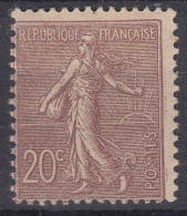 TIMBRE FRANCE SEMEUSE LIGNEE N° 131 NEUVE * GOMME AVEC CHARNIERE - COTE 75 € - 1903-60 Semeuse Lignée