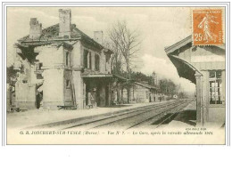 51.JONCHERY SUR VESLE.VUE N°7.LA GARE APRES LA RETRAITE ALLEMANDE 1918 - Jonchery-sur-Vesle