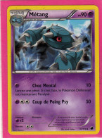 Carte Pokemon Francaise 2013 Noir Et Blanc Glaciation Plasma 51/116 Metang 90pv Neuve - Negro Y Blanco