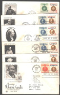 USA - 6FDC 1960-1961 - Covers & Documents