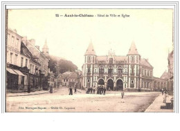 62.AUXI-LE-CHATEAU. HOTEL DE VILLE ET  EGLISE. - Auxi Le Chateau