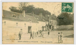 58.SAINT AMAND EN PUISAYE.PLACE DU MARCHE - Saint-Amand-en-Puisaye