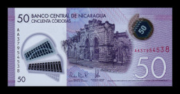 Nicaragua 50 Córdobas 2021 (2023) Pick 211b Polymer Sc Unc - Nicaragua