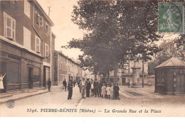 69 . N° 51452 . Pierre Benite . La Grande Rue Et La Place - Pierre Benite