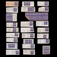 US.STAMPS.1954-55.SET 25 POSTMARK.SCOTT 1035 - Briefe U. Dokumente