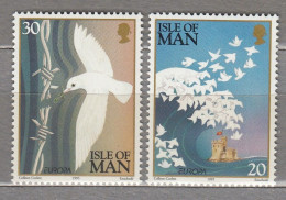 ISLE OF MAN 1995 Europa Peace Birds Mi 627-628 MNH (**) #34000 - Isla De Man