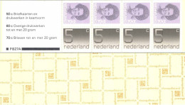 PAYS-BAS NEDERLAND 1982 - Carnet / Booklet / MH Indice PB27A - 3 G Chiffre / Beatrix - YT C 1168b / MI MH 28 - Libretti