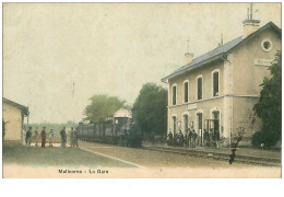 72 .n° 32990 . Malcorne.la Gare.train - Malicorne Sur Sarthe
