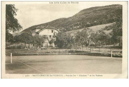 74.SAINT CERGUES LES VOIRONS.n°32027.PENSION "LES GLYCINES" ET LES VOIRONS.TENNIS.PLIE - Saint-Cergues